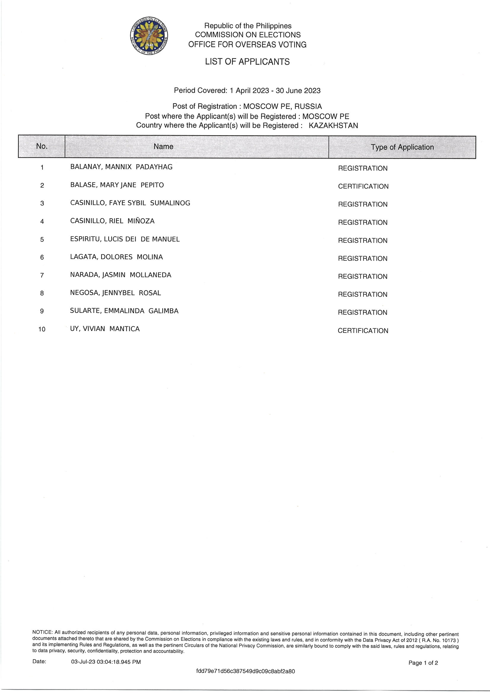 Notice of Hearing for 17 July RERB Hearing Page 4