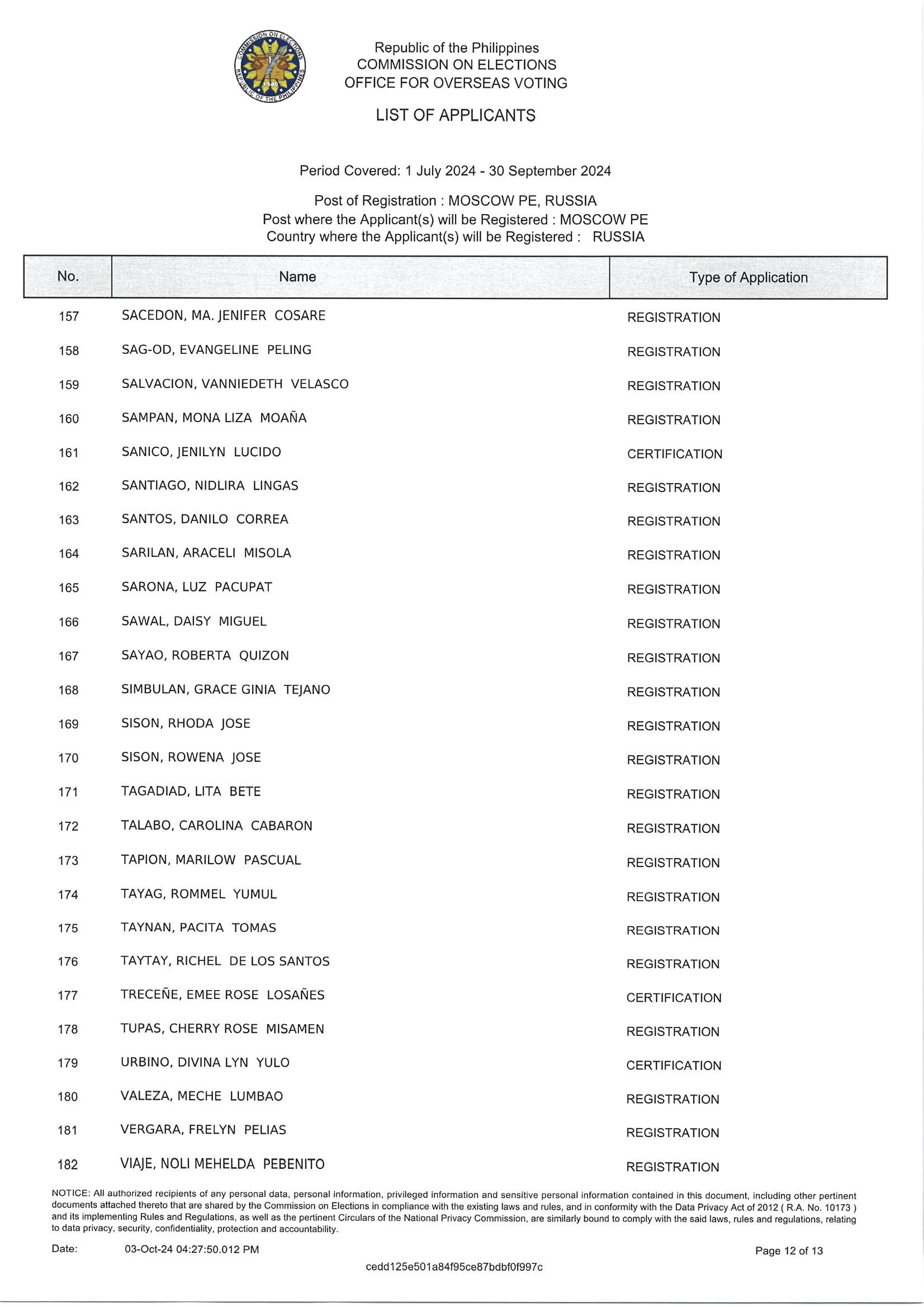 Notice of Hearing for 18 October 2024 RERB Hearing Page 13