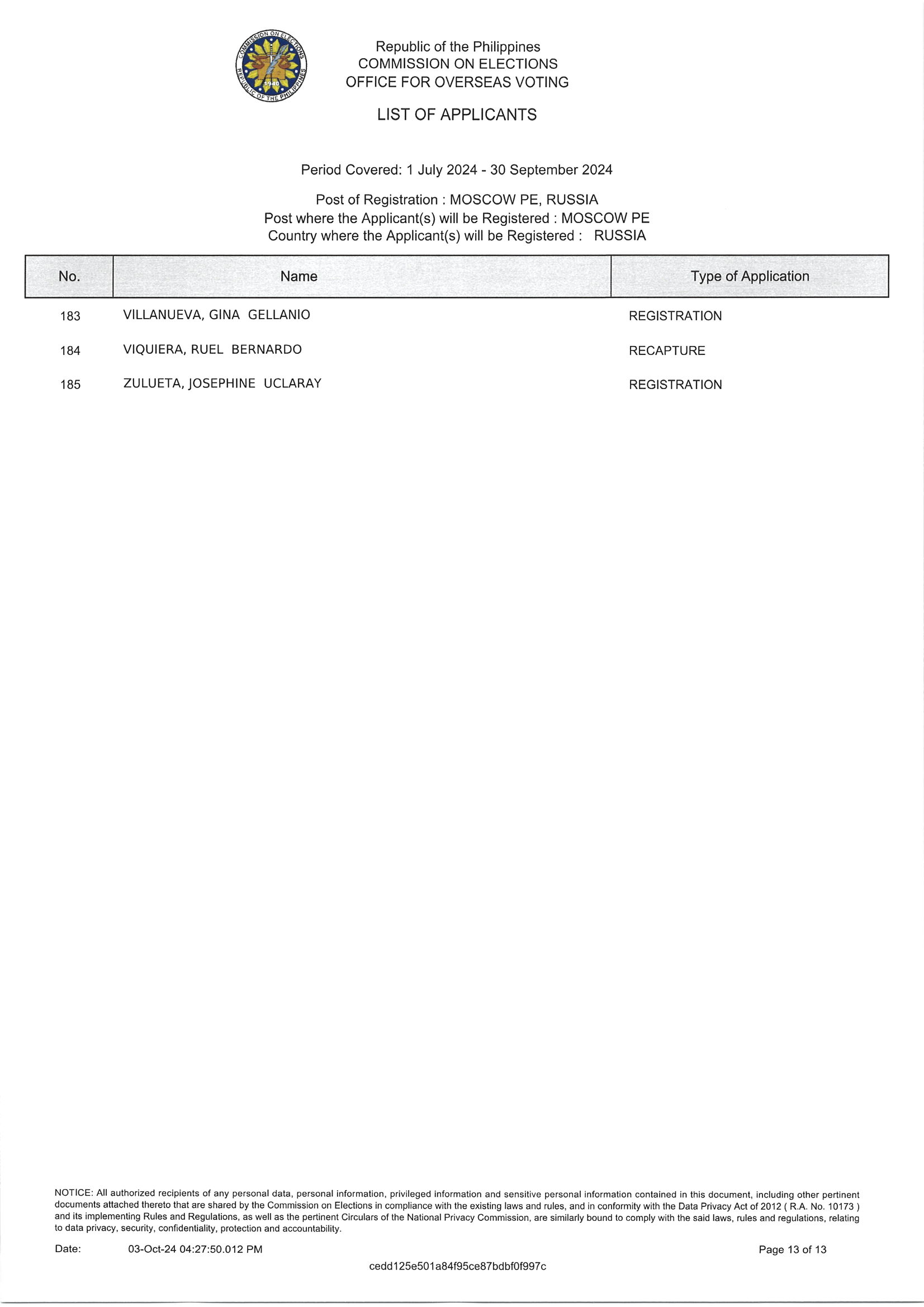 Notice of Hearing for 18 October 2024 RERB Hearing Page 14